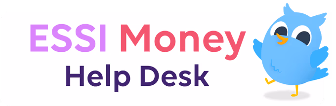 ESSI Money Help Desk banner with ESSI Money cartoon bird mascot (hOwl) on the right.